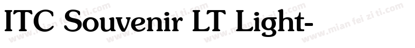 ITC Souvenir LT Light字体转换